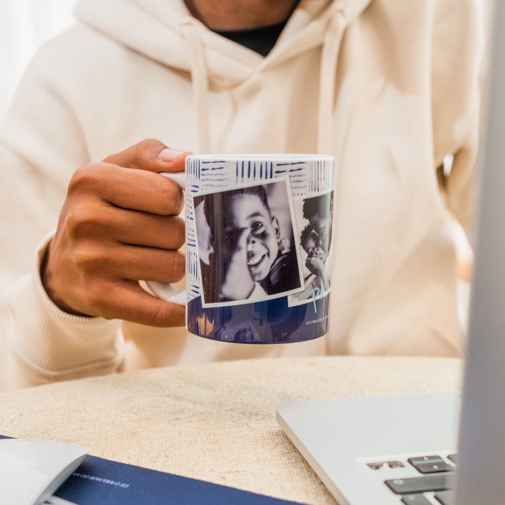 Caneca com Foto Obrigado Pai inspiração 4